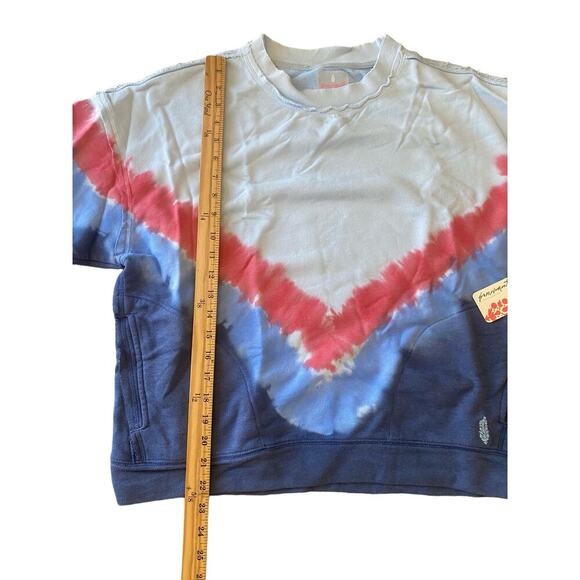 Free People Movement Oversized Crewneck Bohemian Pullover Sweatshirt Tie Dye XS - Picture 7 of 7